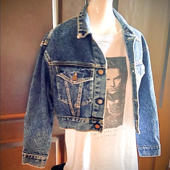 Vintage REAL 80s oversized Dolman Guess Marciano Crop Jacket S 🇺🇸 - Picture 5 of 14